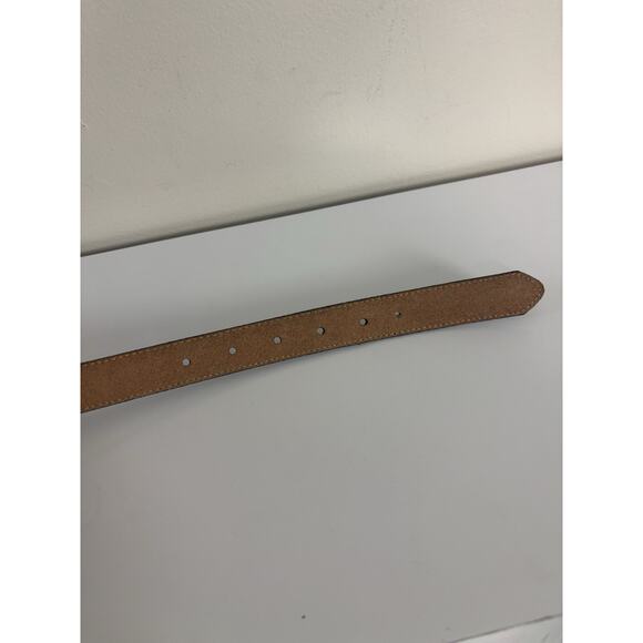 LL Bean Women’s Black Full Grain Leather Belt Size Medium Made in USA - Picture 8 of 8